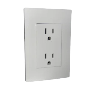 PLACA CON CONTACTO DUPLEX BLANCO LINEA PRO SPM-1204B