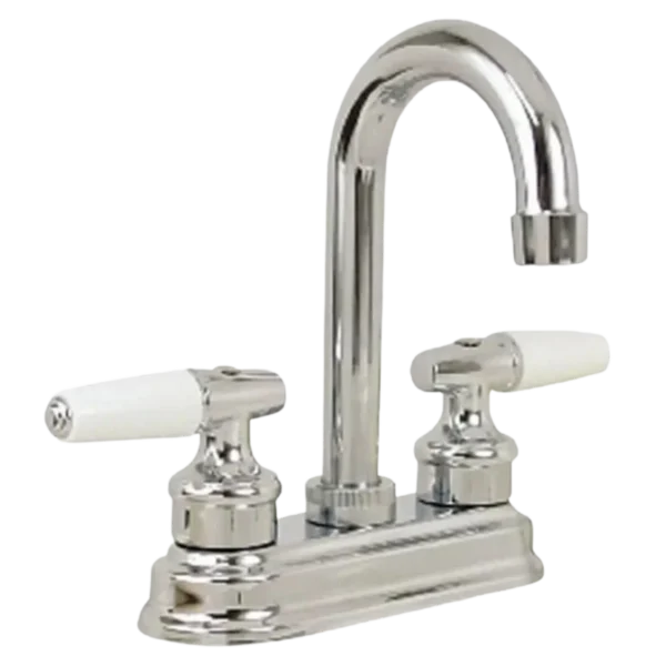 MEZCLADORA PARA LAVABO CROMO MANIJAS PIRULI SP-42005