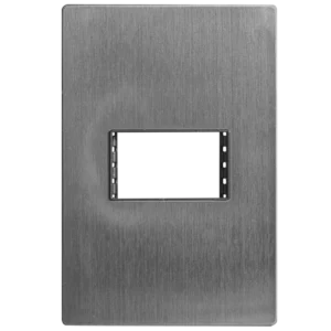 PLACA ACERO INOXIDABLE 1 VENTANAS LINEA PRO SPM-10