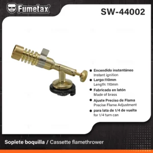 BOQUILLA PARA SOPLETE FLAMA FINA 1/4 VUELTA FUMETAX SW-44002