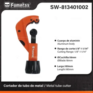 CORTADOR DE TUBO 1/8 A 1 1/4 FUMETAX SW-813401002