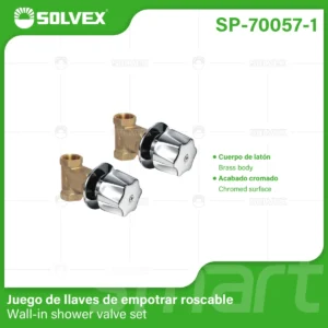 JUEGO DE LLAVES DE EMPOTRAR CARTUCHO TIPO URREA MLS QUEEN SP-70057-1
