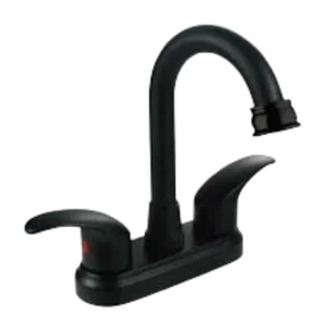 MEZCLADORA PARA LAVABO NEGRA CUERPO ZINC SF-42018-N