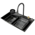 TARJA MULTIFUNCION EQUIPADA ACERO INOXIDABLE SOLVEX 80 X 46 CM ST-H8046-N