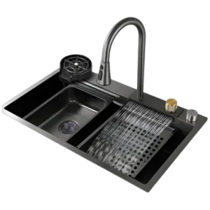 TARJA MULTIFUNCION EQUIPADA ACERO INOXIDABLE SOLVEX 80 X 46 CM ST-H8046-N