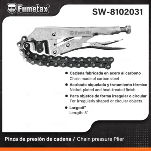 PINZA DE PRESION DE CADENA 8" PULG FUMETAX SW-8102031