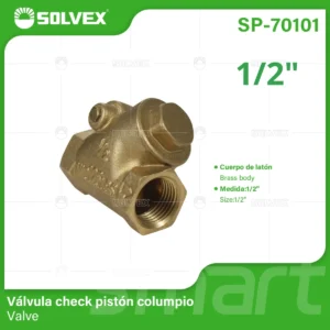 VALVULA CHECK COLUMPIO 1/2 SOLVEX SP-70101