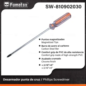 DESARMADOR 3/16 x 6 CRUZ SW-810902030