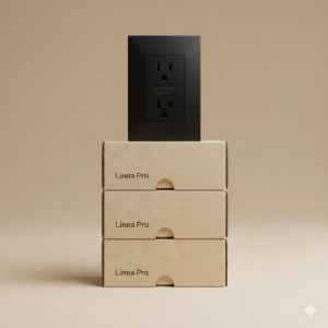 APAGADORES Y CONTACTOS LINEA PRO NEGRA