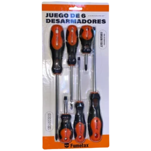 JUEGO DE 6 DESARMADORES FUMETAX SW-813601002