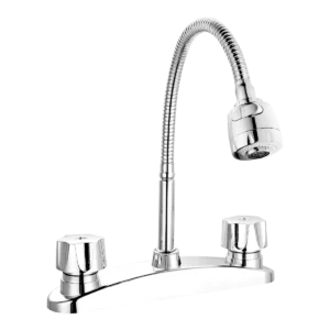 MEZCLADORA PARA FREGADERO 8" CUELLO FLEX 36191VC ROALFLUX