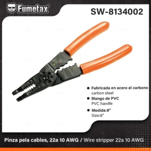 PINZA PELACABLES 22 AL 10 AWG FUMETAX SW-8134002