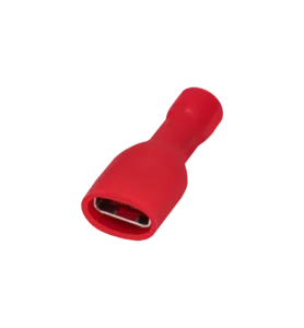 TERMINAL AISLADA HEMBRA ROJO CAL 22-16 BOLSA CON 10 PZAS FDFD1.25-250