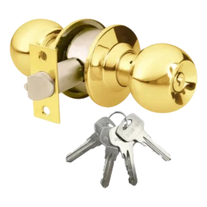 CERRADURA DE PERILLA RECAMARA LATON BRILLANTE SW-53ET01PB02