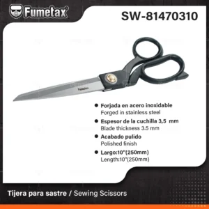 TIJERA PARA SASTRE FUMETAX SW-81470310