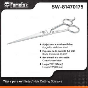 TIJERA PARA ESTILISTA Y PELUQUERO CON GANCHO SW-81470175