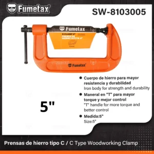 PRENSA TIPO G 5″ FUMETAX SW-8103005