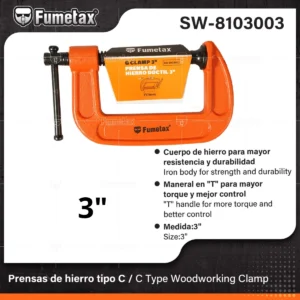 PRENSA TIPO G 3″ FUMETAX SW-8103003