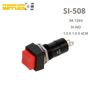 BOTON PUSH RESORTE CLAXON CUADRADO SI-508