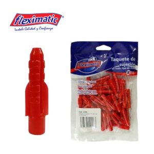 TAQUETE ROJO 1/4 BOLSA CON 50 PZS FLEXIMATIC 2497