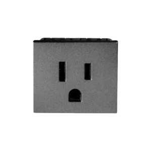 CONTACTO ATERRIZADO POLICARBONATO GRIS LINEA PRO 1 1/2 SPM-15