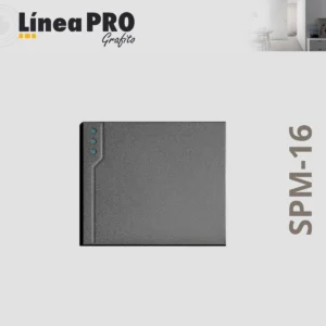 APAGADOR SENCILLO POLICARBONATO 1 1/2 GRIS LINEA PRO 10A 250V SPM-16