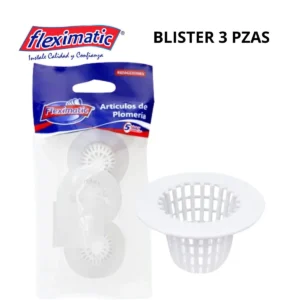 REJILLA ATRAPATODO 3 PZA BLISTER FLEXIMATIC 2720A