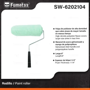 RODILLO PARA PINTAR LISO FUMETAX 9″ PACHON SW-6202104