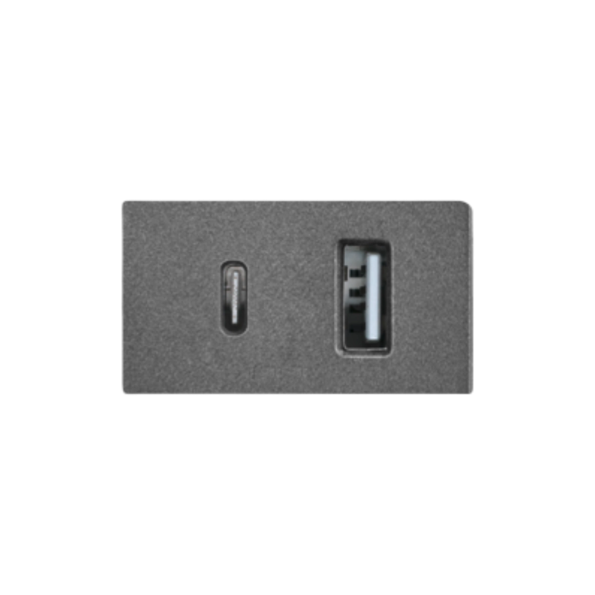 MODULO USB DUAL 1 USB-1 USB TIPO C GRAFITO SPM-29