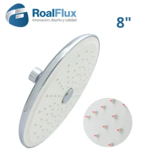 REGADERA REDONDA PUSH 8" ROALFLUX 36212