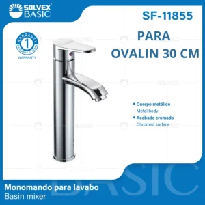 MONIOMANDO PARA PARA OVALIN 30 CM CROMO SOLVEX SF-11855