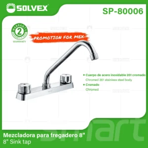 MEZCLADORA PARA FREGADERO SOLVEX SP-80006