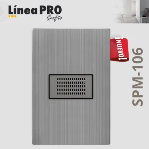 PLACA CON 1 MODULO ZUMBADOR GRAFITO LINEA PRO SPM-106