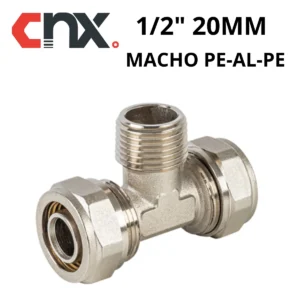 TEE MACHO PE-AL-PE 1/2" X 1/2" X 1/2" CNX PATEEM2013