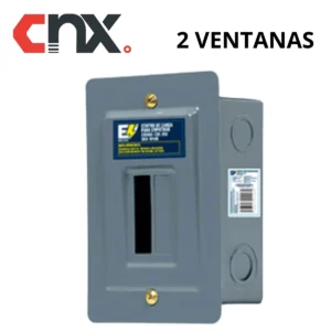 CENTRO DE CARGA DE EMPOTRAR 2 VENTANAS 50A CNX CDE-250