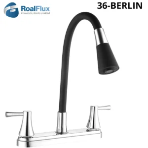 MEZCLADORA PARA FREGADERO CUELLO FLEX 36-BERLIN ROALFLUX