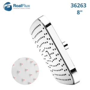 REGADERA CUADRADA 8" CROMO PUSH 36263 ROALFLUX